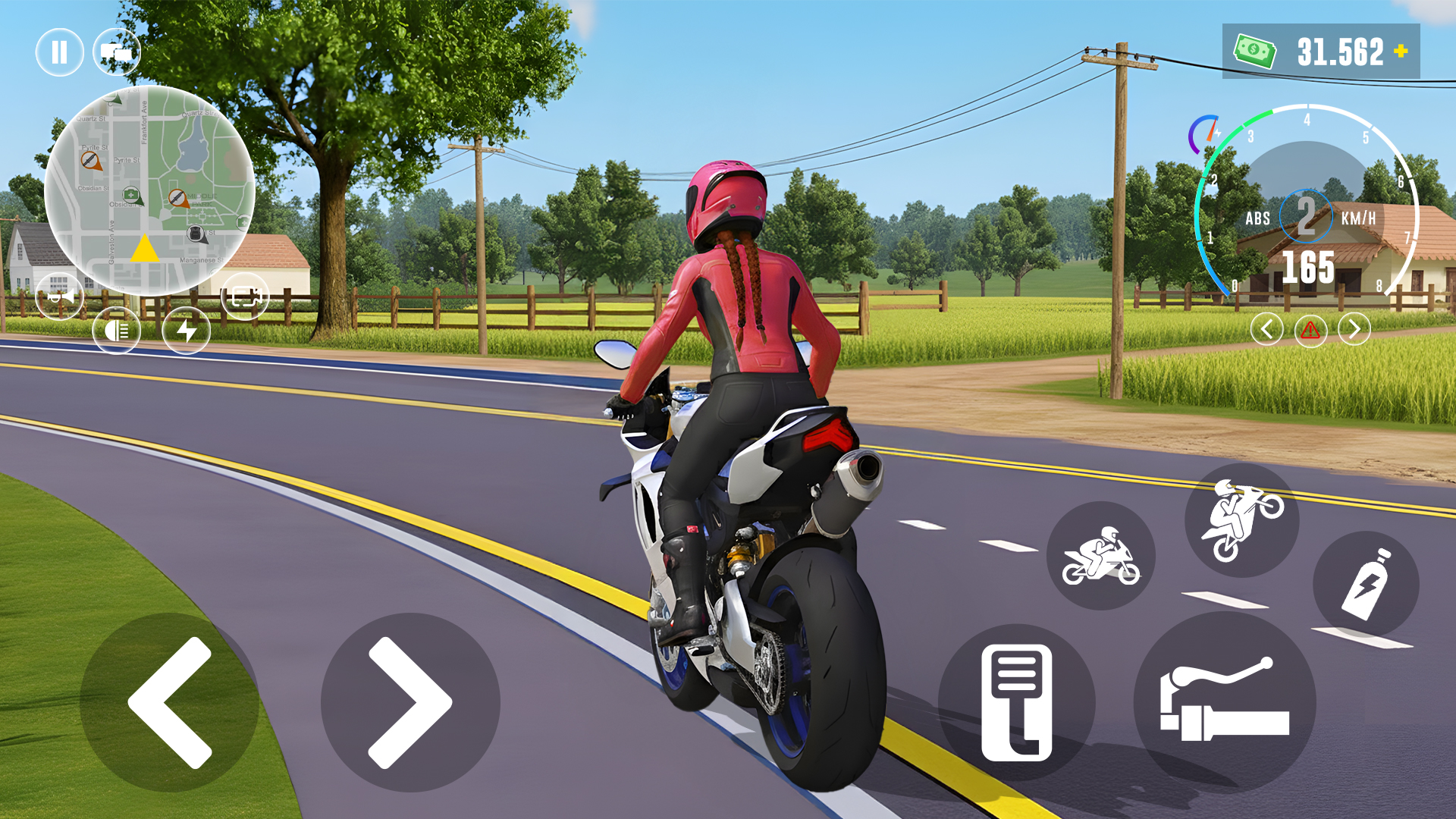 اسکرین شات 5 بازی Moto Rider: Speed Chase