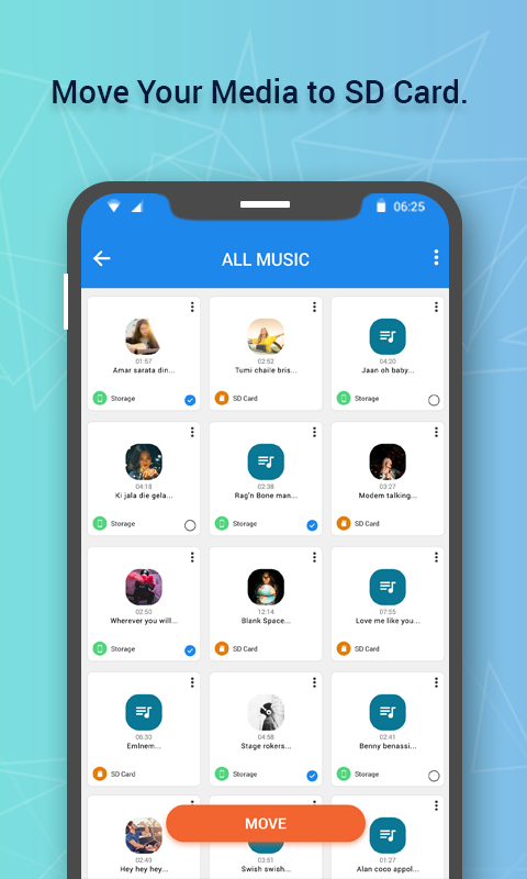 اسکرین شات 5 برنامه Auto Move To SD Card