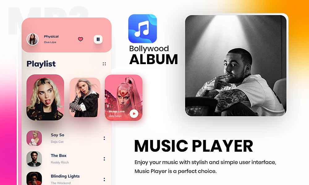 اسکرین شات 4 برنامه Offline Music Player Galaxy