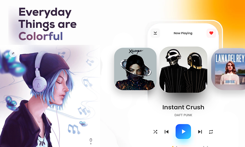اسکرین شات 1 برنامه Offline Music Player Galaxy