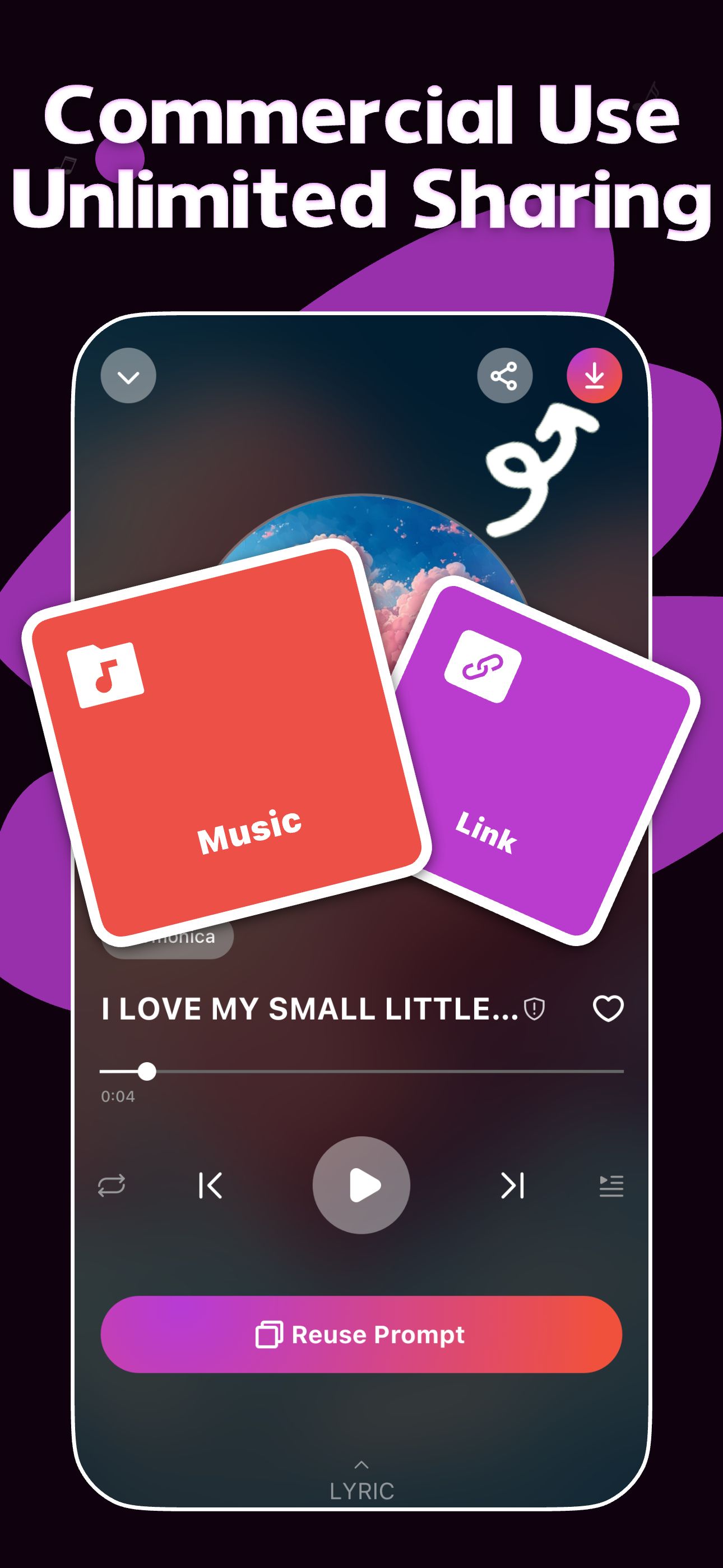 اسکرین شات 8 برنامه AI Song Generator, Cover Music