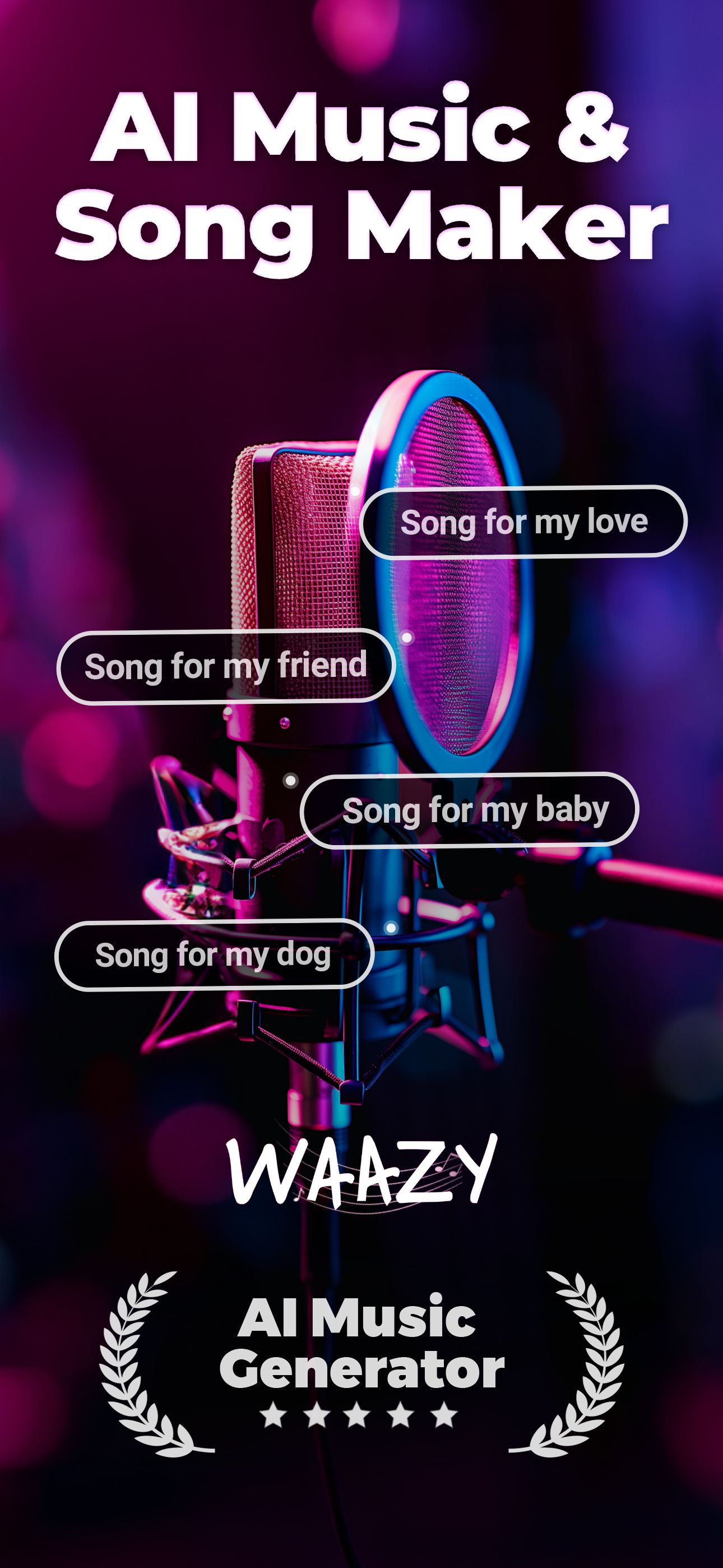 اسکرین شات 1 برنامه AI Song Generator, Cover Music