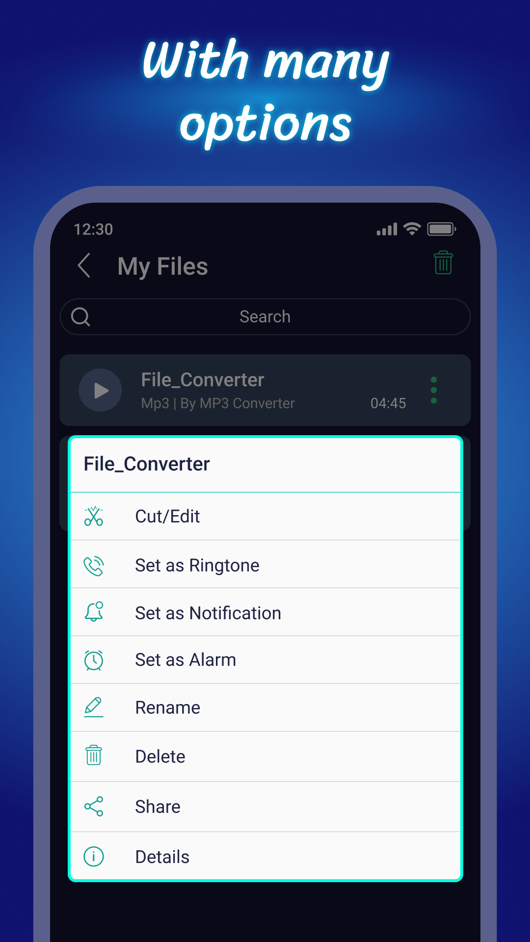 اسکرین شات 5 برنامه Video To Audio & Mp3 Cutter