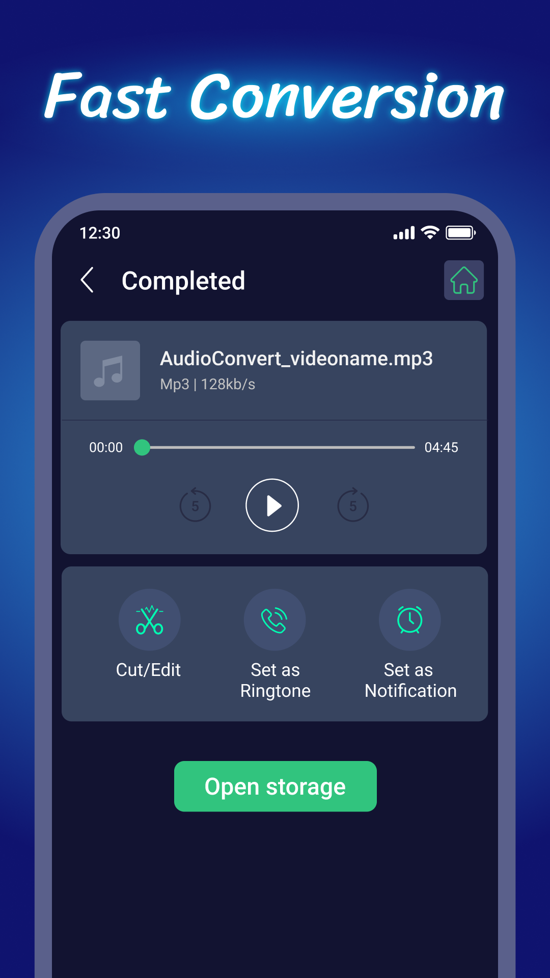 اسکرین شات 3 برنامه Video To Audio & Mp3 Cutter