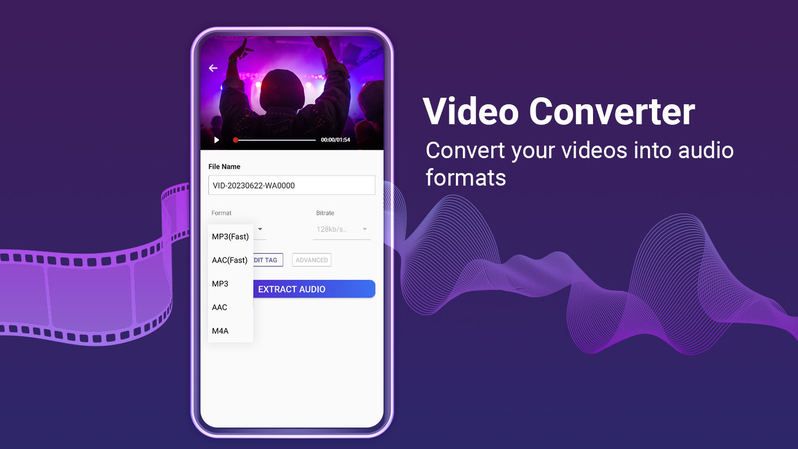 اسکرین شات 5 برنامه Video to Mp3 Converter