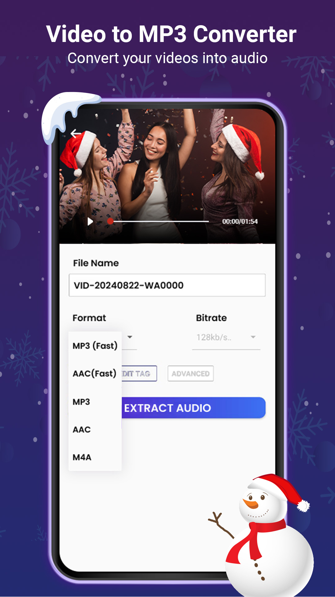اسکرین شات 2 برنامه Video to Mp3 Converter