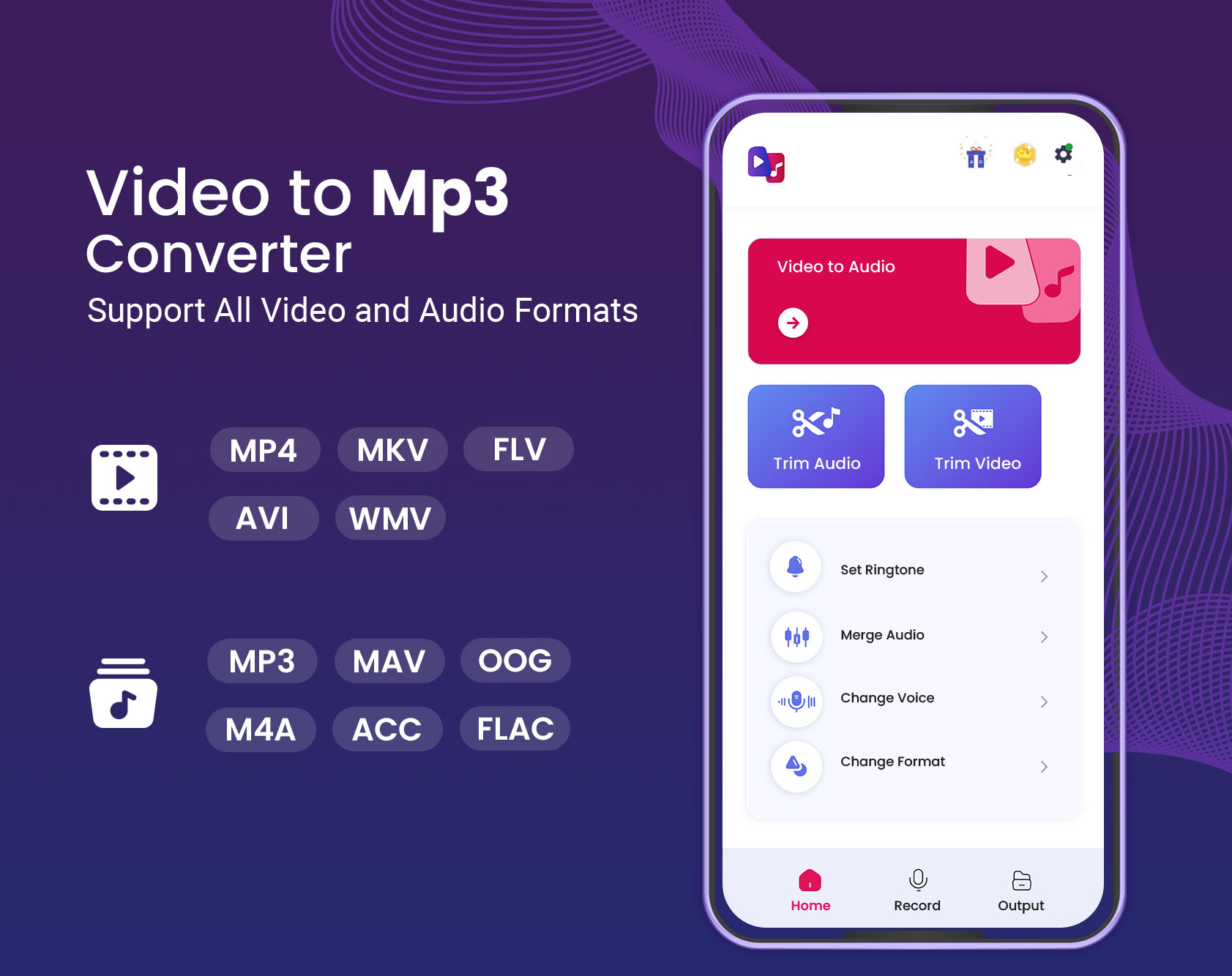 اسکرین شات 2 برنامه Video to Mp3 Converter