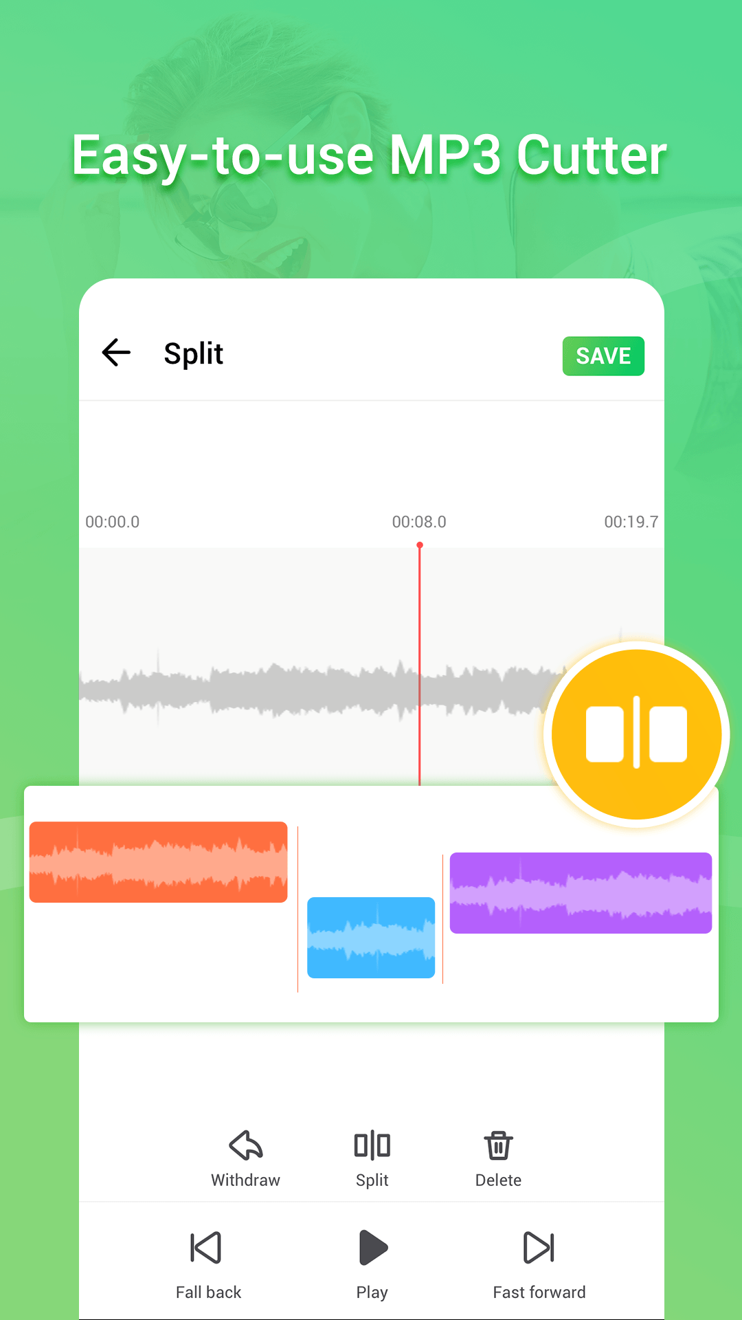 اسکرین شات 1 برنامه MP3 Cutter & Ringtone Maker