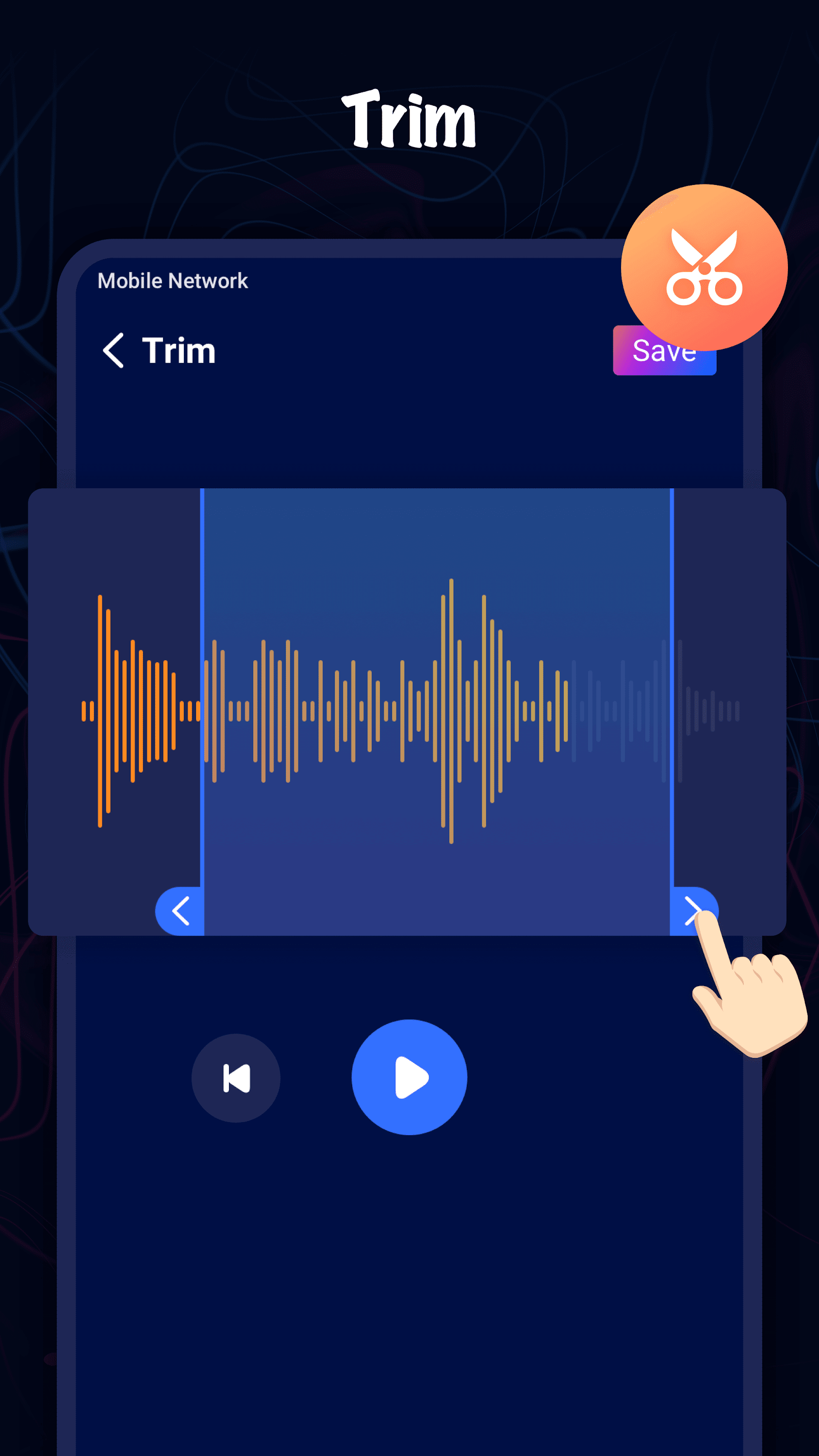 اسکرین شات 1 برنامه MP3 Cutter & Ringtone Maker