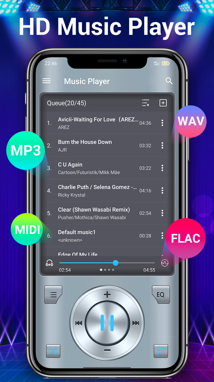 اسکرین شات 3 برنامه Ipod Music & Bass MP3 Player