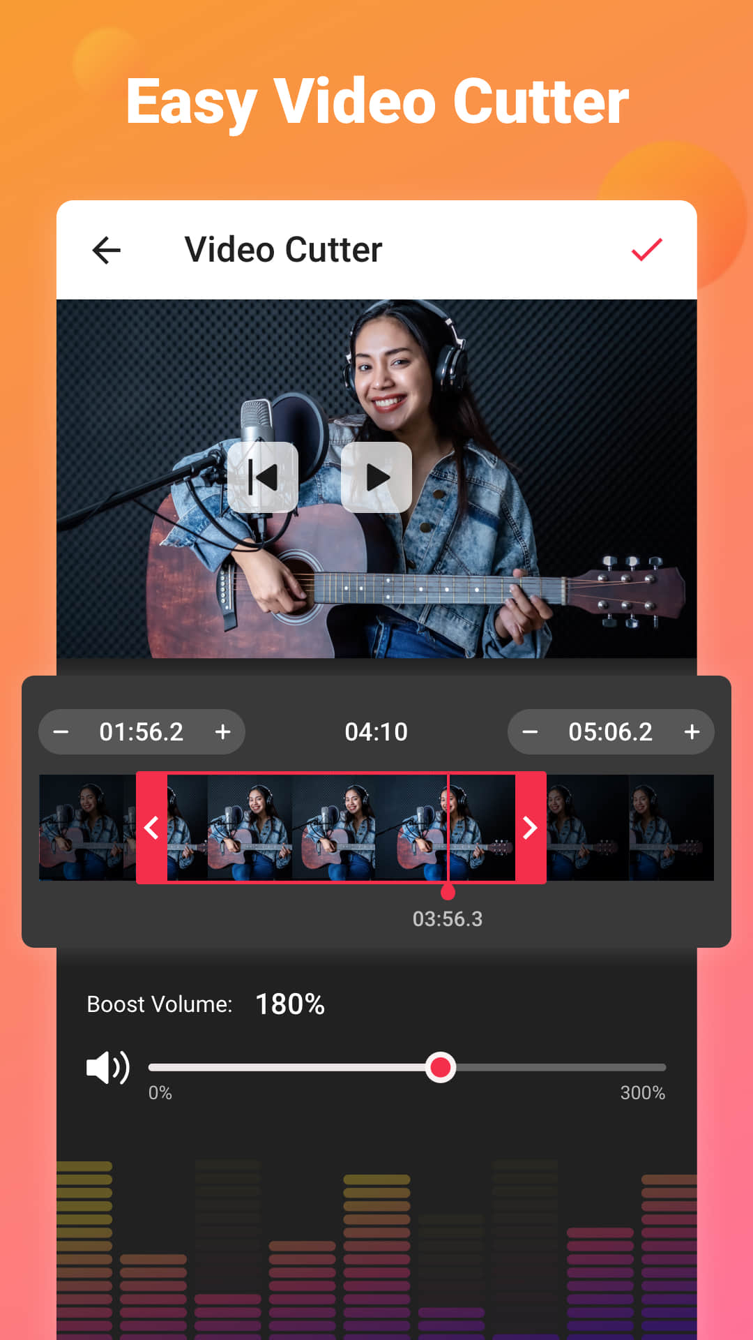 اسکرین شات 3 برنامه Video to Audio - MP3 Cutter