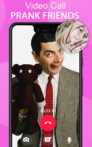 اسکرین شات 2 برنامه Fake Mr Bean - Funny Fake Call Video & Message