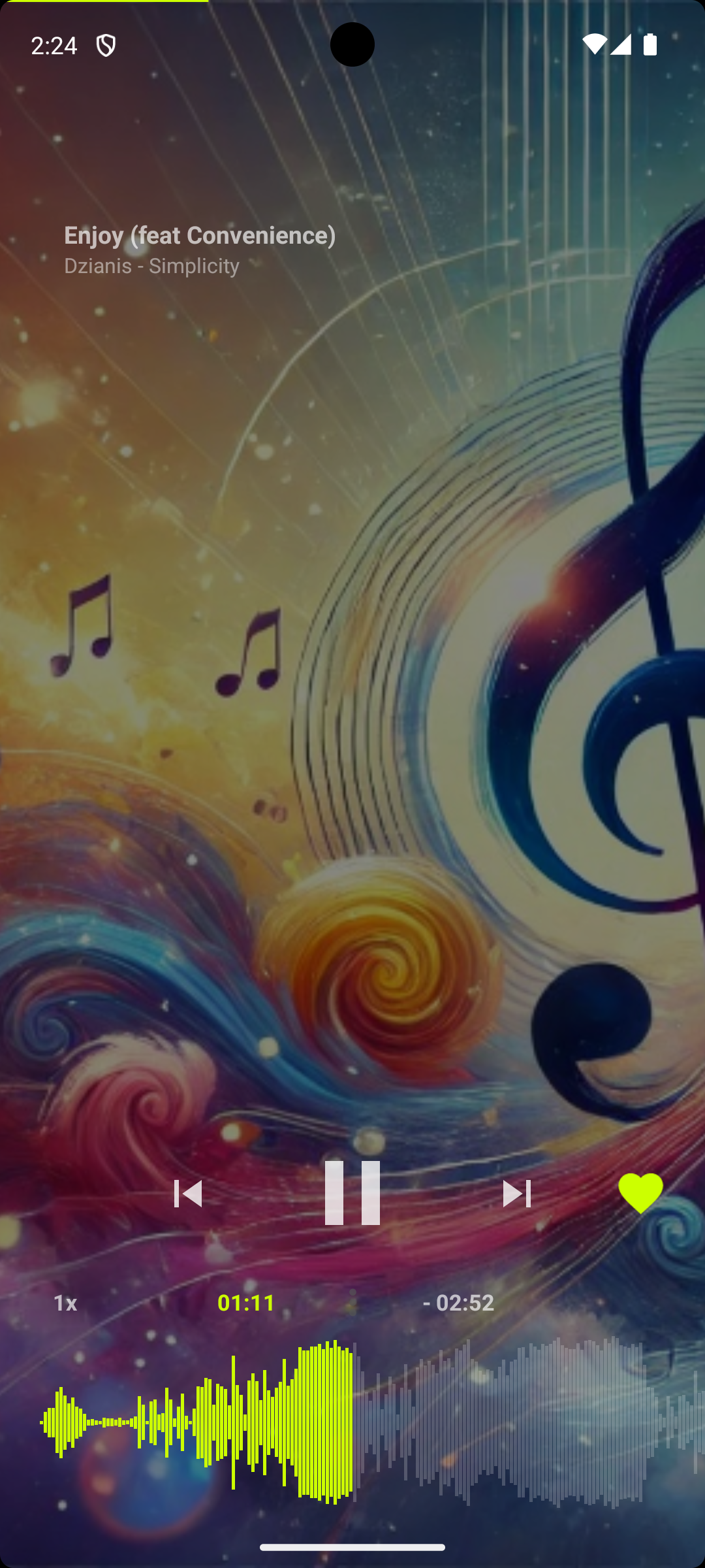 اسکرین شات 1 برنامه Music player Mezzo 2