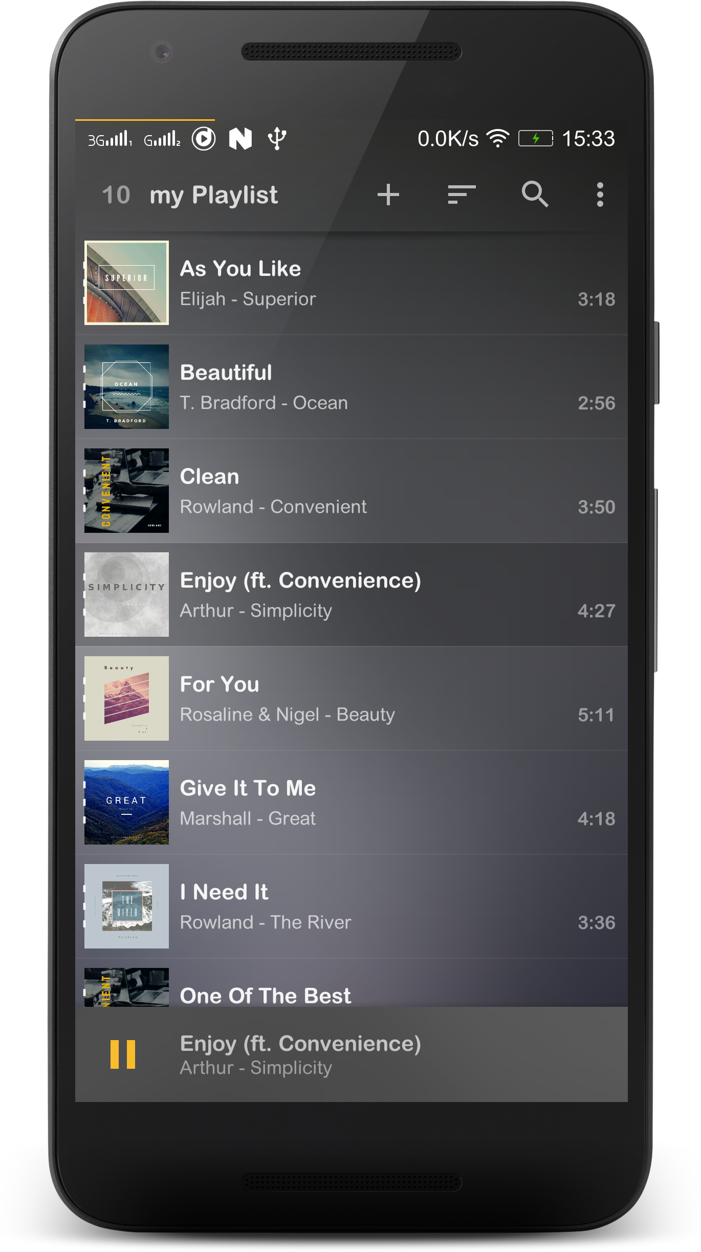 اسکرین شات 3 برنامه Music Player Mezzo