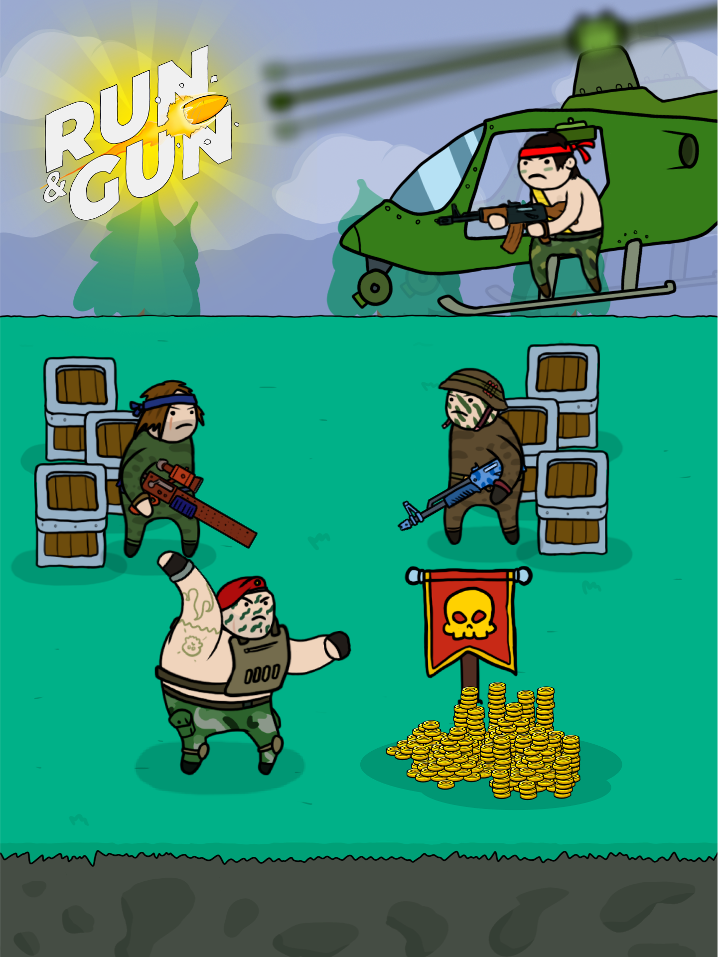 اسکرین شات 4 بازی Run and Gun - king of shooting