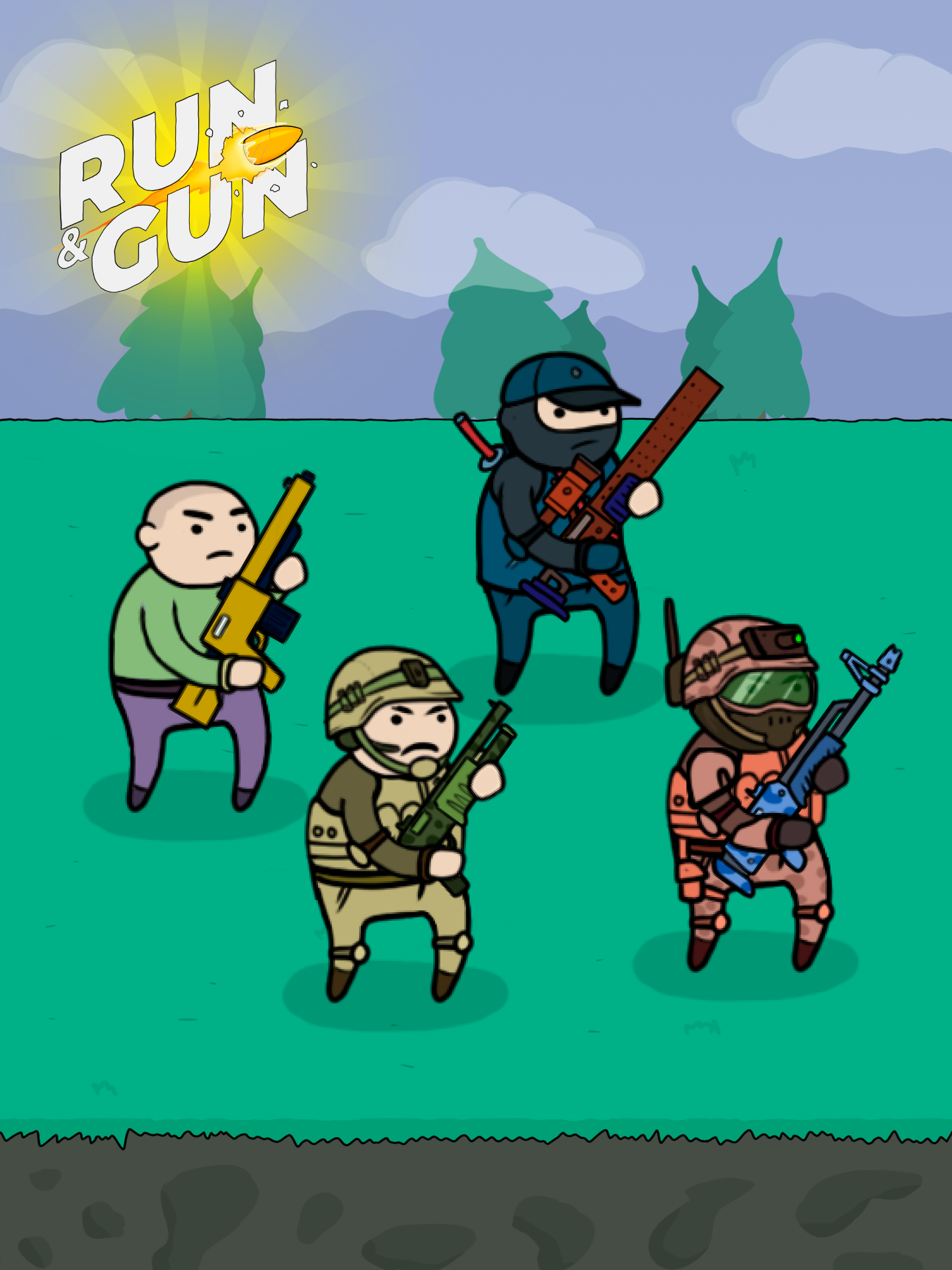 اسکرین شات 2 بازی Run and Gun - king of shooting