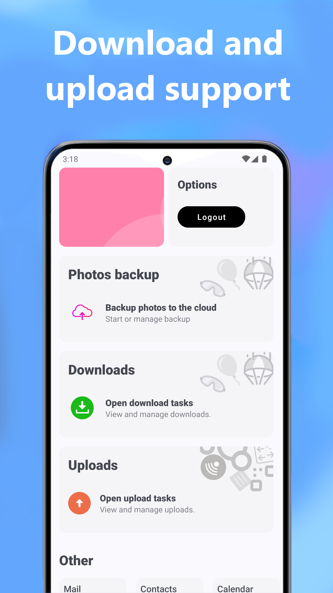 اسکرین شات 4 برنامه Sync: iPhotos & iDrive