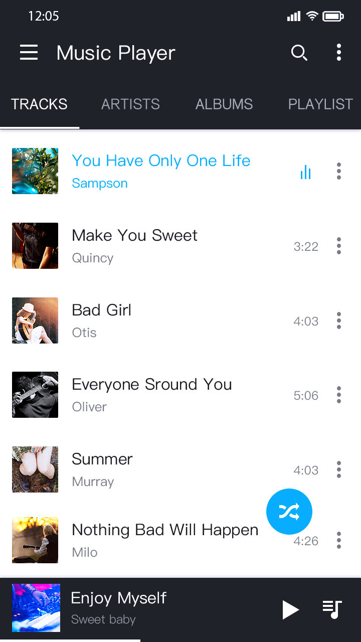اسکرین شات 4 برنامه Music Player - Colorful Themes
