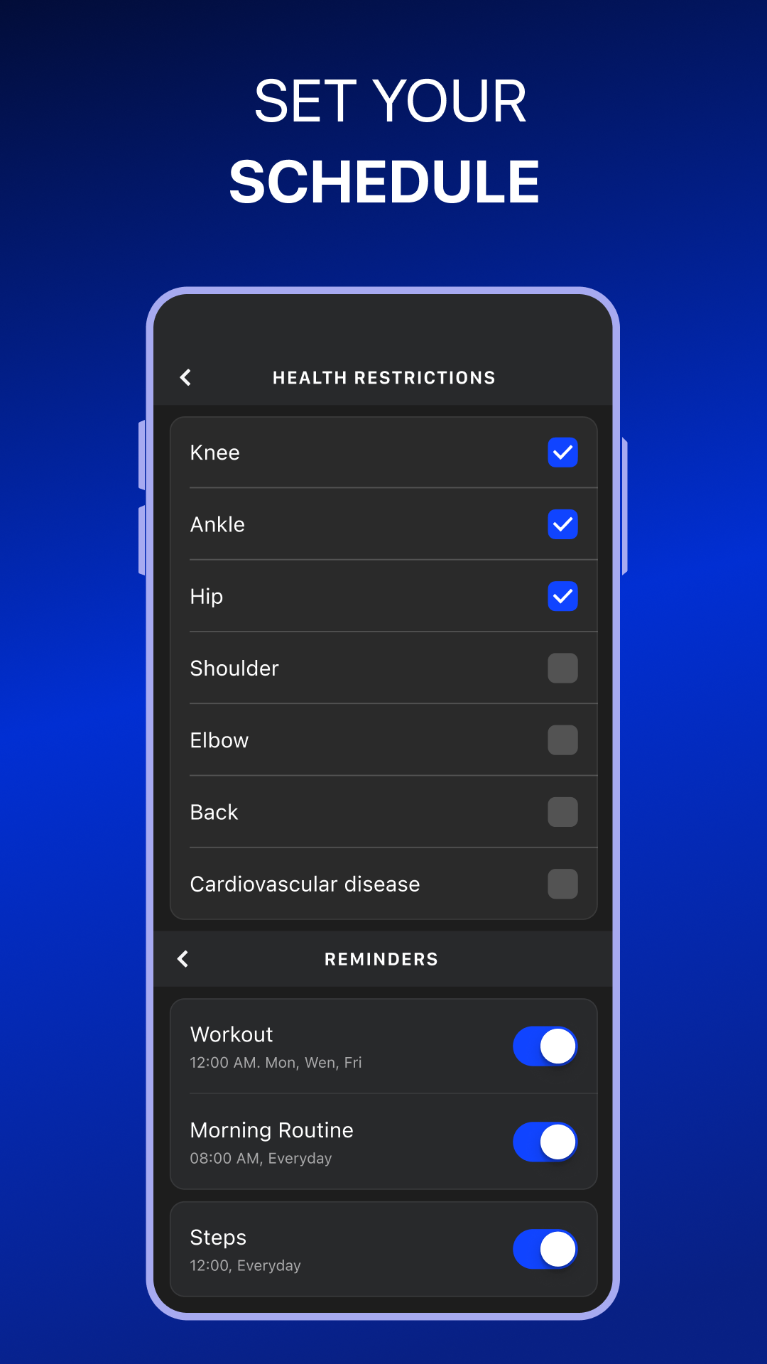 اسکرین شات 7 برنامه Muscle Booster Workout Planner