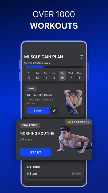 اسکرین شات 4 برنامه Muscle Booster Workout Planner