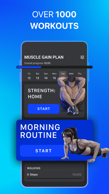 اسکرین شات 3 برنامه Muscle Booster Workout Planner