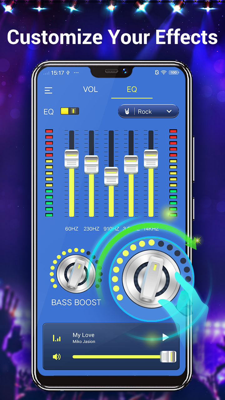اسکرین شات 3 برنامه Equalizer & Bass Booster,Music
