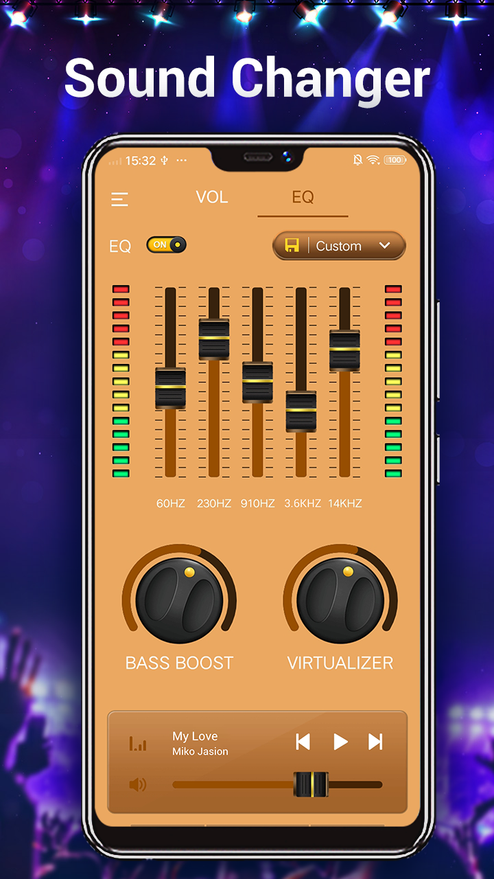 اسکرین شات 8 برنامه Equalizer & Bass Booster,Music