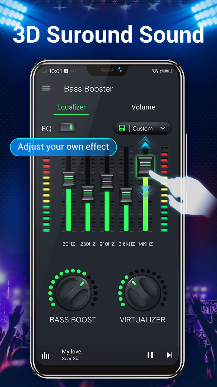 اسکرین شات 2 برنامه Equalizer- Bass Booster&Volume