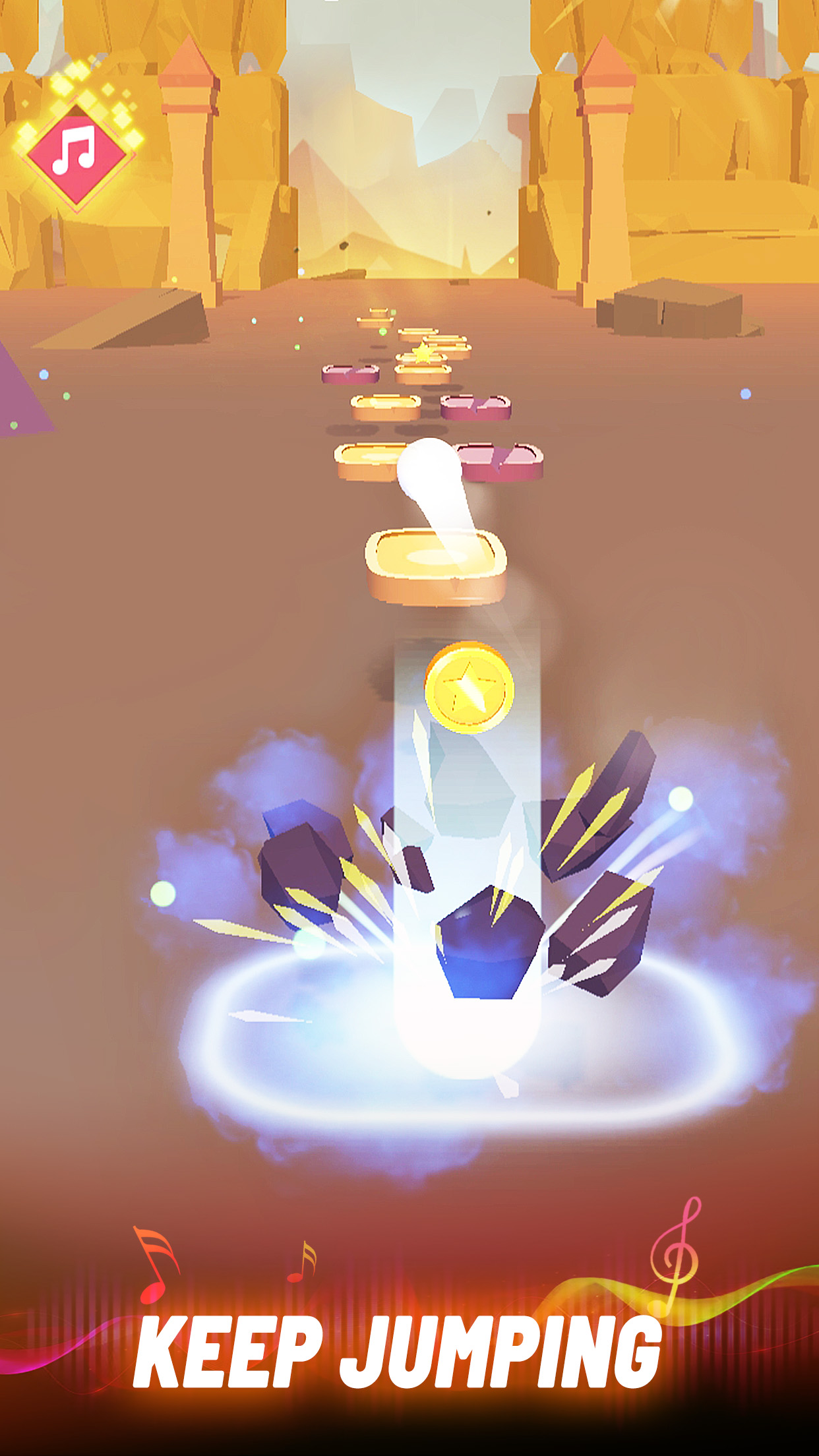 اسکرین شات 4 بازی Music Ball 3D- Music Rush Game