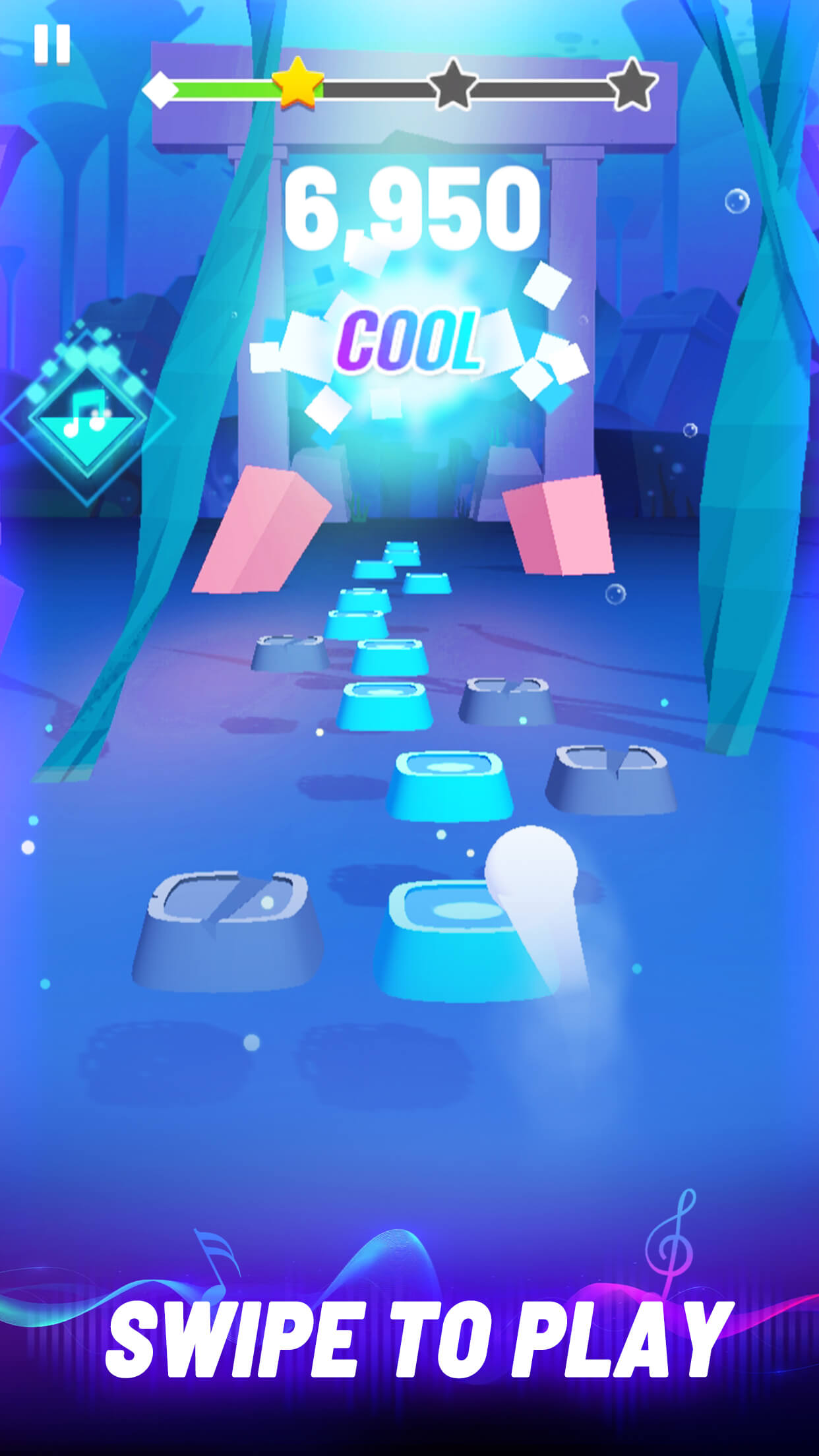 اسکرین شات 3 بازی Music Ball 3D- Music Rush Game