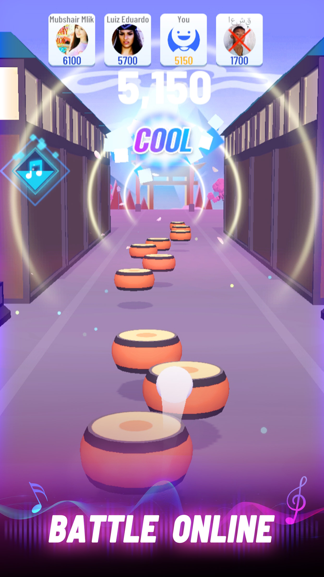 اسکرین شات 6 بازی Music Ball 3D- Music Rush Game