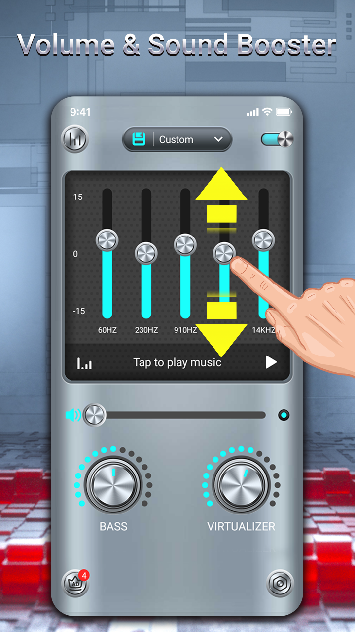 اسکرین شات 5 برنامه Equalizer - Bass Booster&Music
