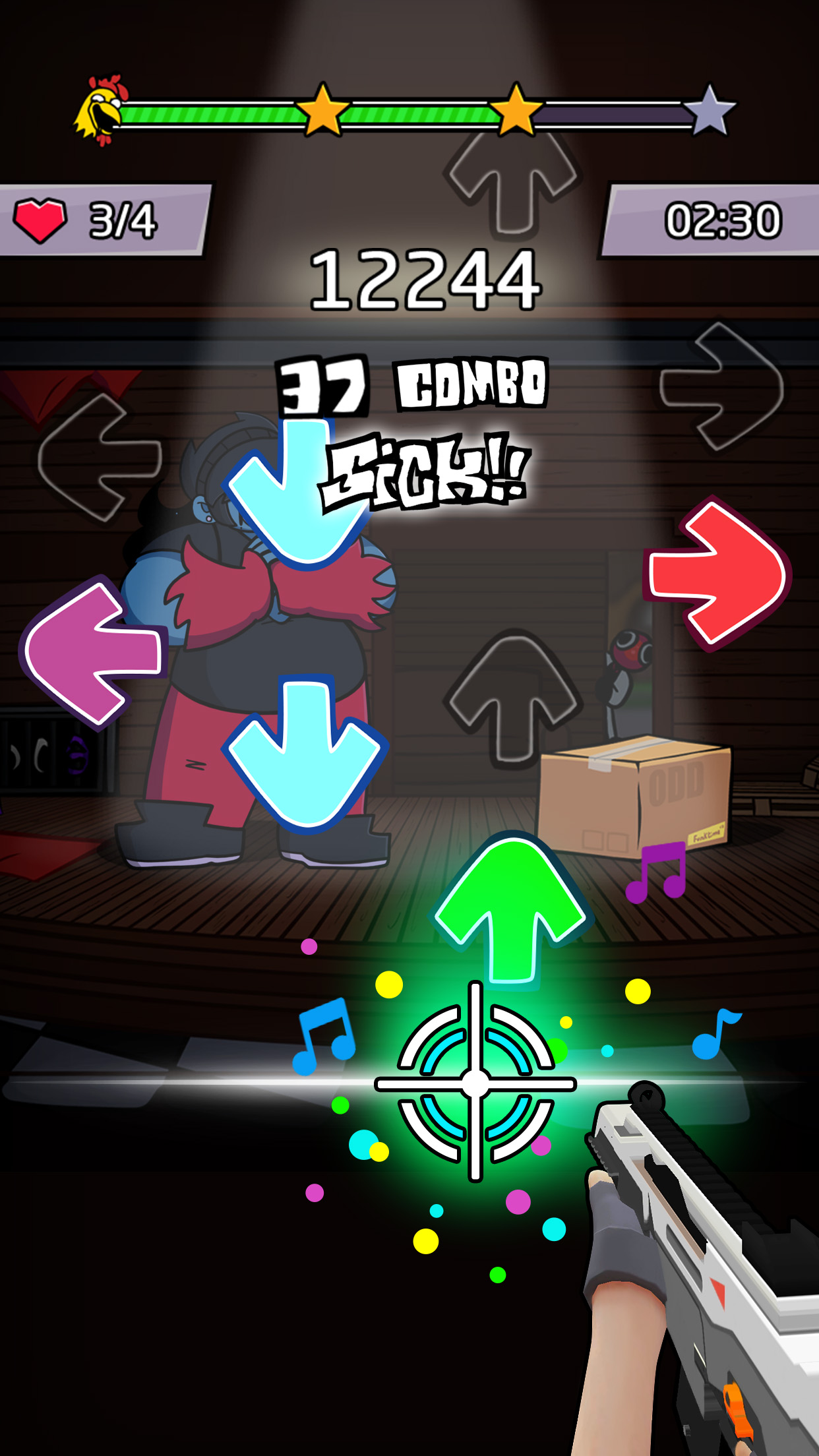 اسکرین شات 4 بازی Beat Shooter Night: Rap Battle