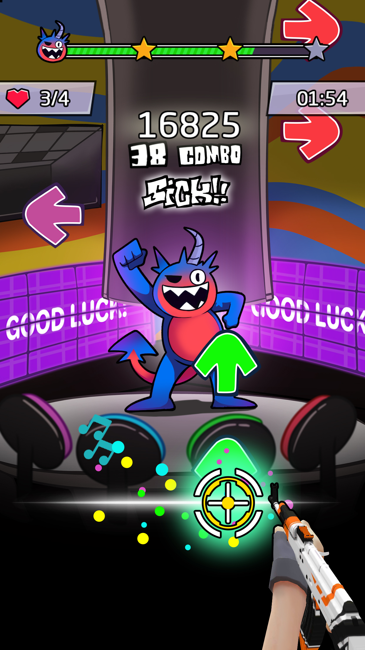 اسکرین شات 2 بازی Beat Shooter Night: Rap Battle