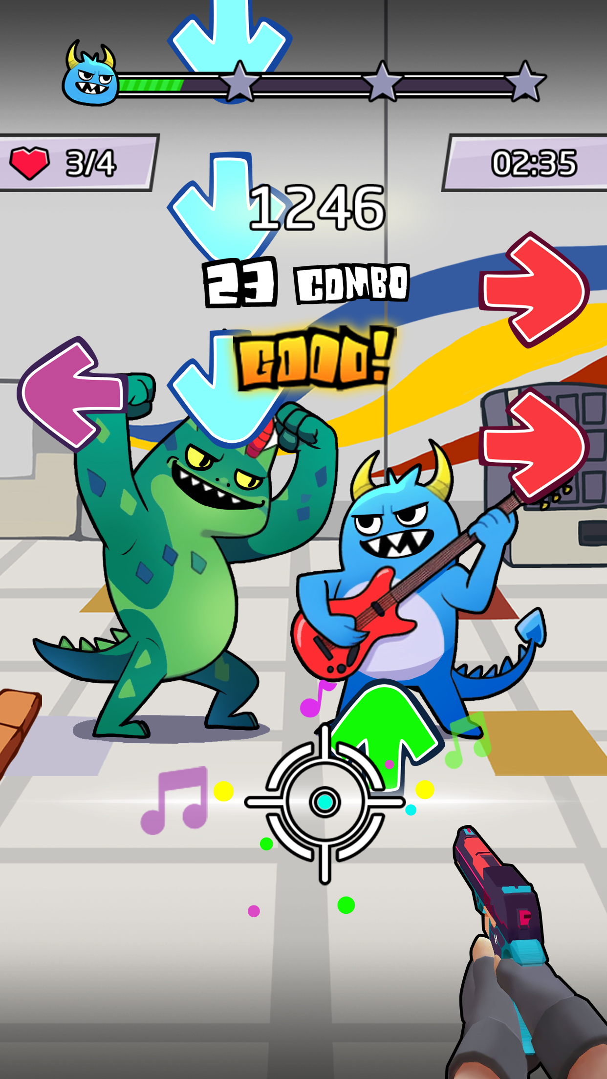 اسکرین شات 1 بازی Beat Shooter Night: Rap Battle