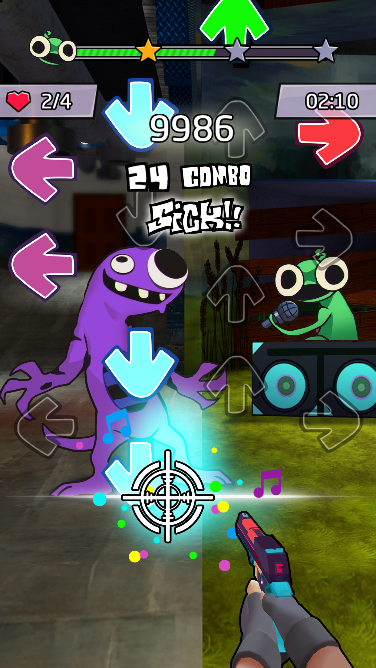 اسکرین شات 3 بازی Beat Shooter Night: Rap Battle