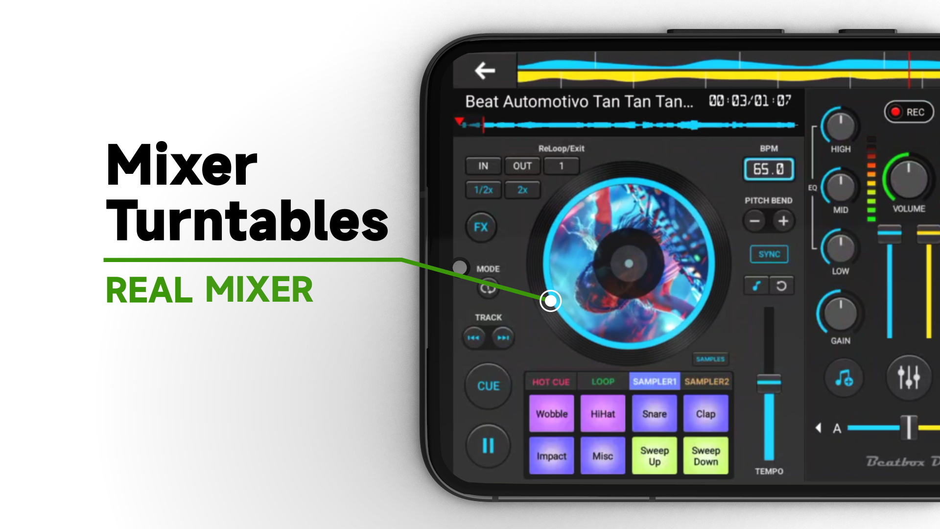 اسکرین شات 2 برنامه DJ Mixer Studio - Music Mixer