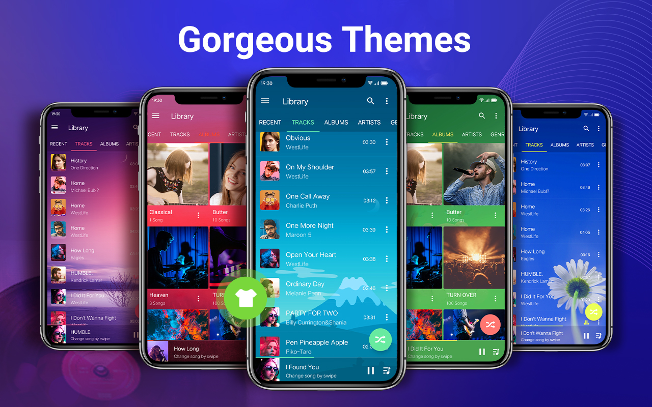 اسکرین شات 2 برنامه Music Player-Echo Audio Player