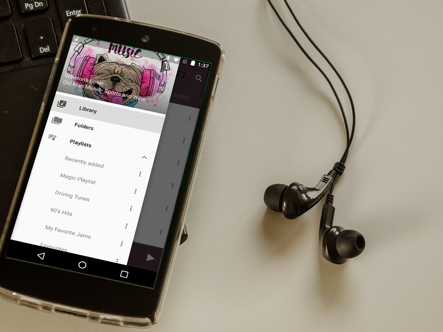 اسکرین شات 4 برنامه Fuel Music Player・Audio Player