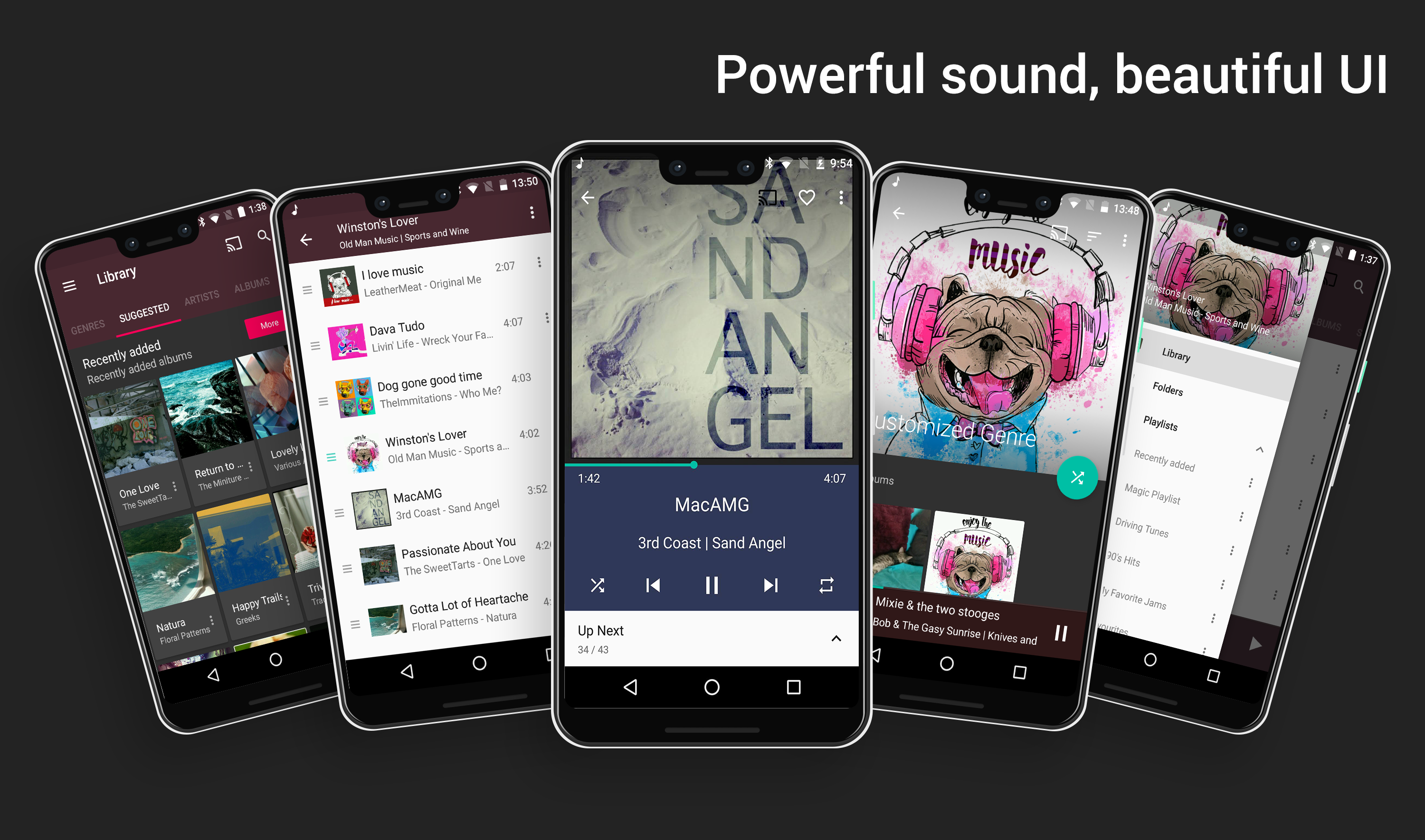 اسکرین شات 1 برنامه Fuel Music Player・Audio Player