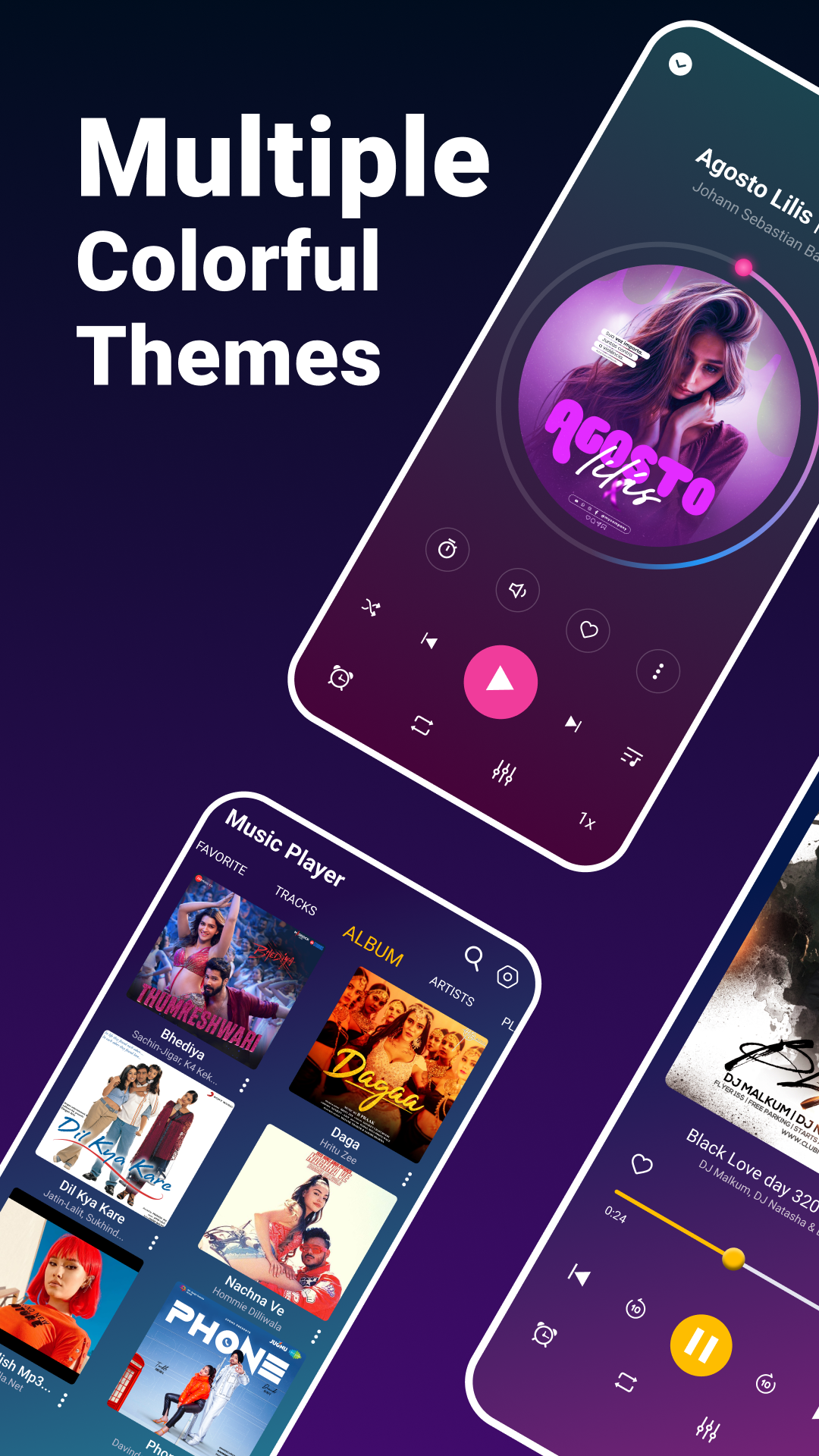 اسکرین شات 1 برنامه Music Player - MP3 Player App