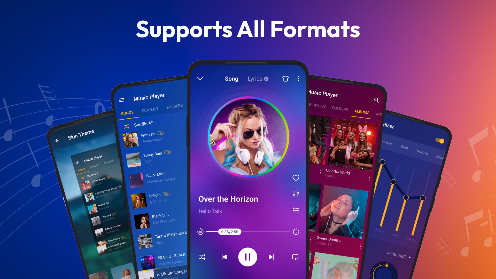 اسکرین شات 1 برنامه Music Player: Mp3 Player