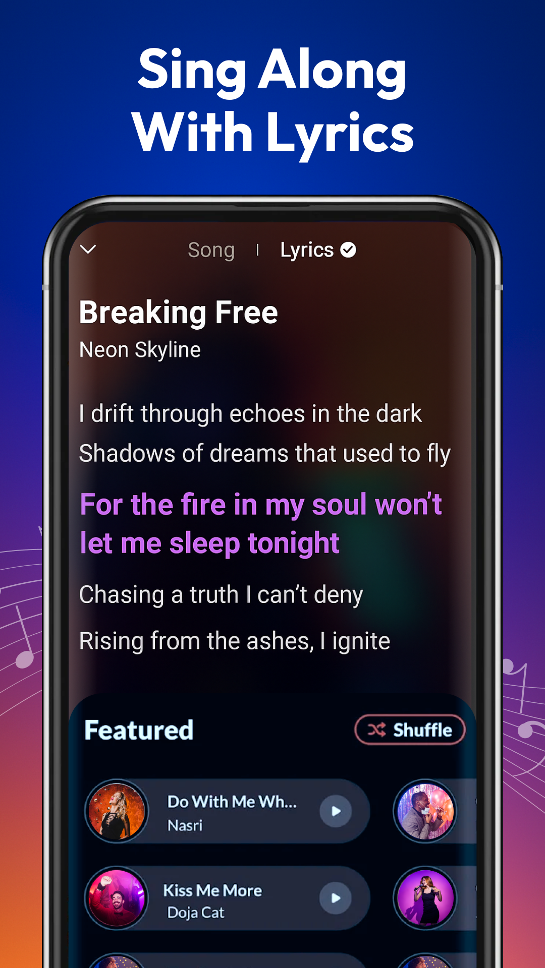 اسکرین شات 5 برنامه Music Player: Mp3 Player