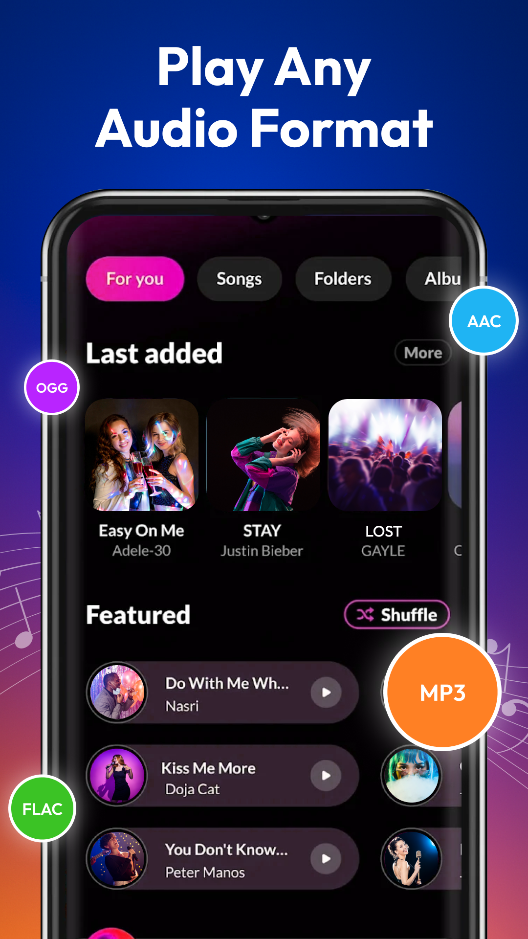 اسکرین شات 4 برنامه Music Player: Mp3 Player