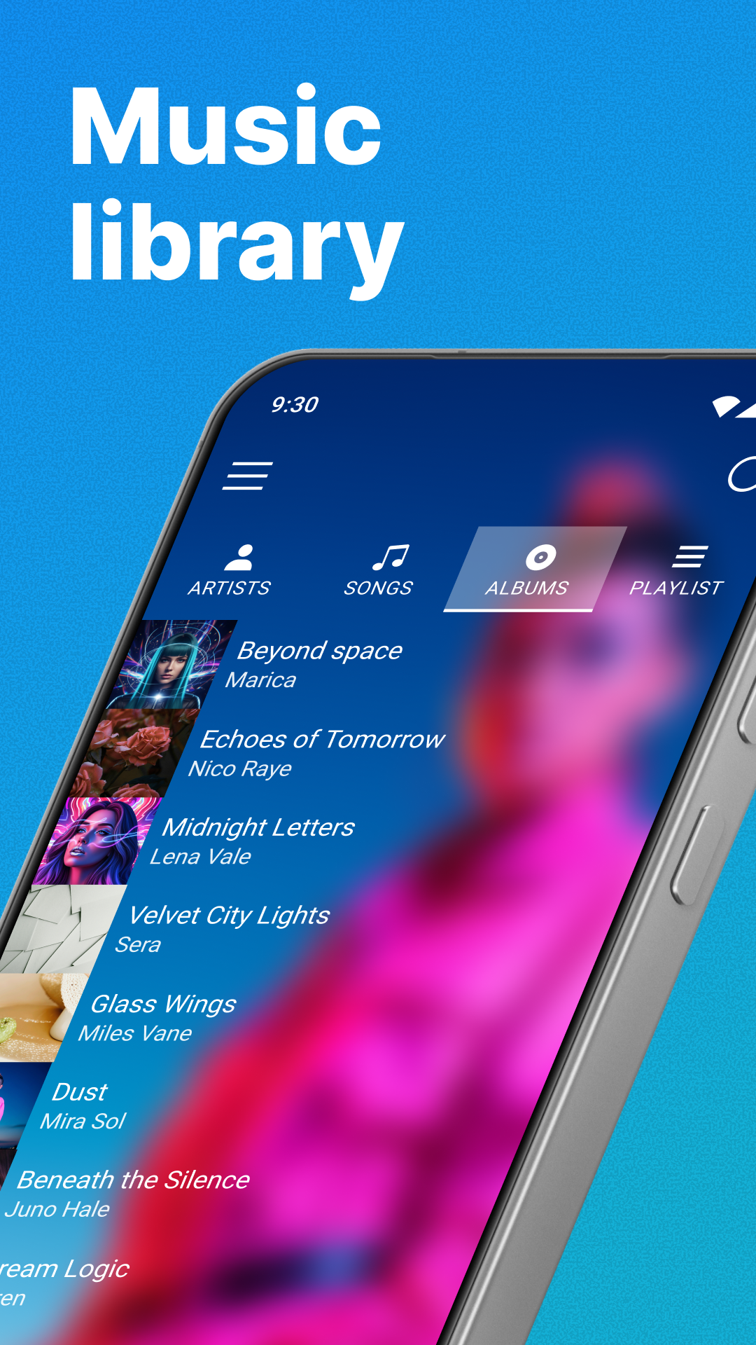 اسکرین شات 4 برنامه Audio Player