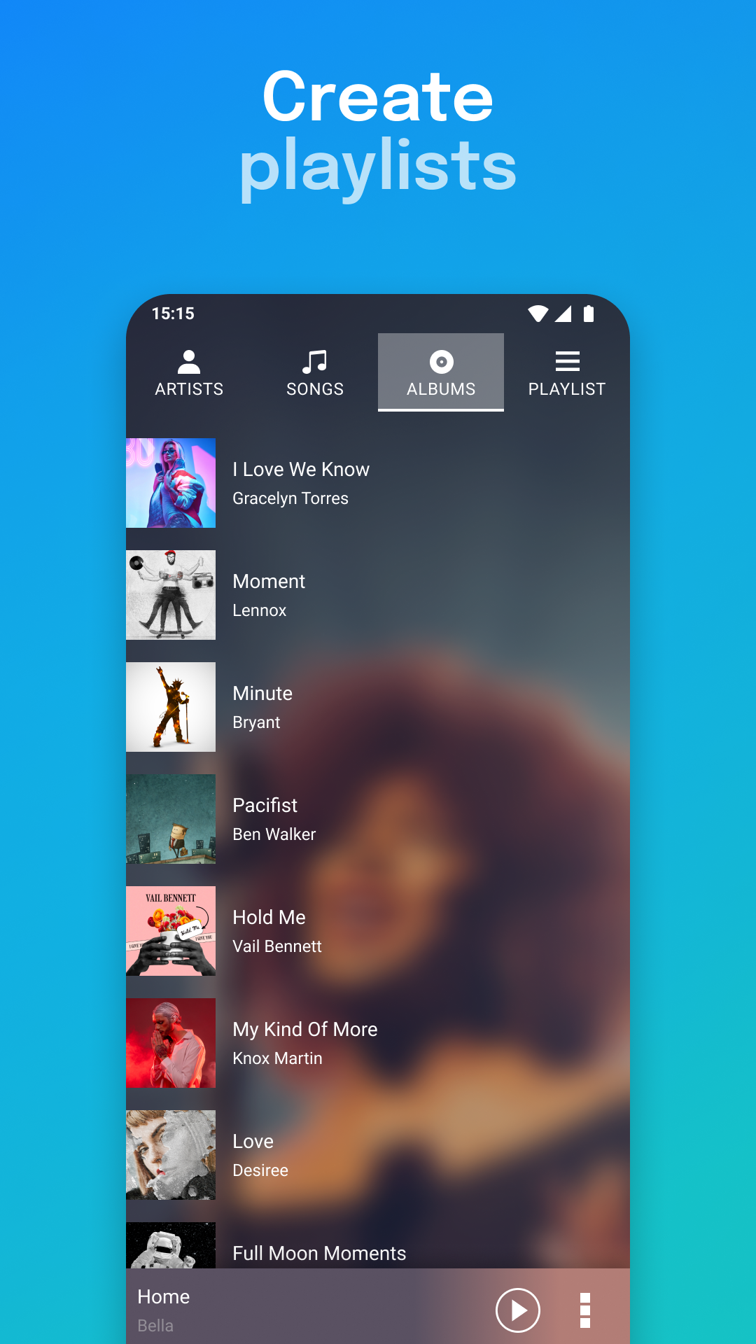 اسکرین شات 3 برنامه Audio & Music Player