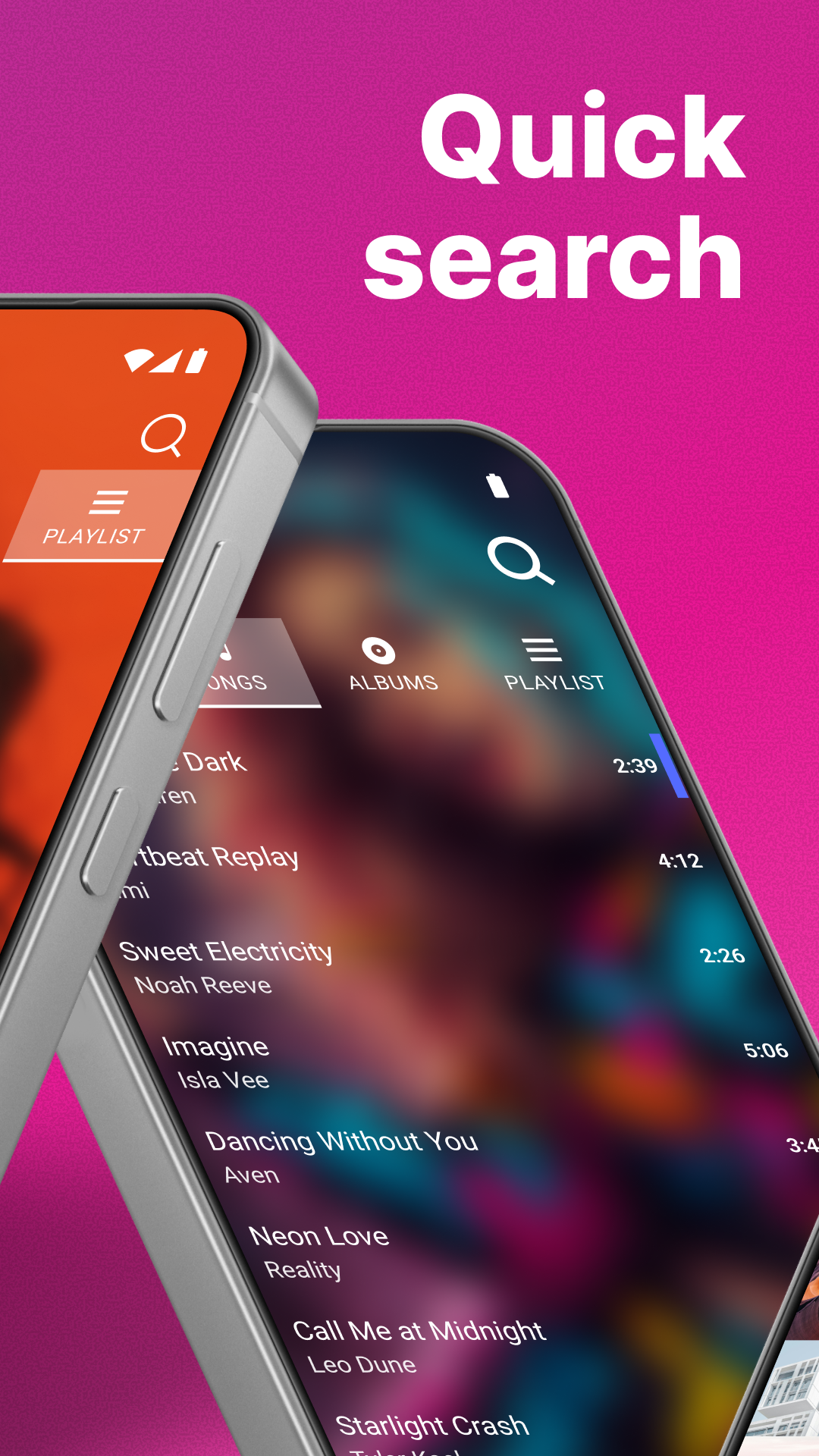 اسکرین شات 3 برنامه Audio & Music Player MP3