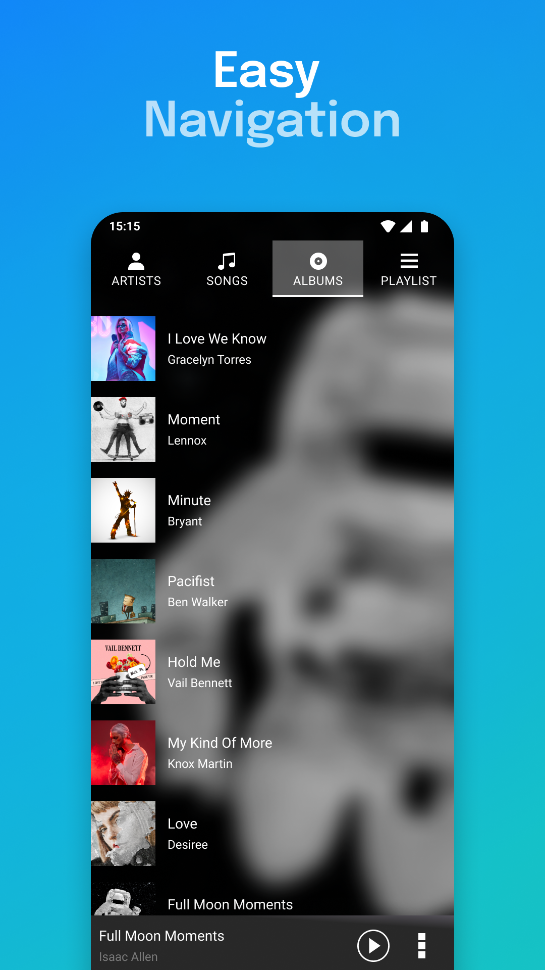 اسکرین شات 6 برنامه Audio & Music Player