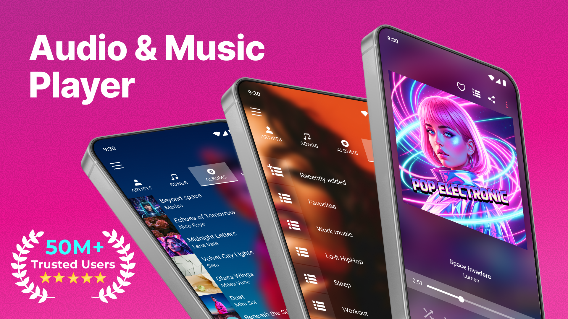 اسکرین شات 1 برنامه Audio & Music Player MP3