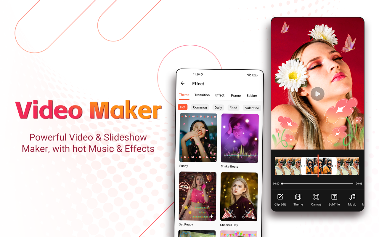 اسکرین شات 1 برنامه Photo Video Maker with Music